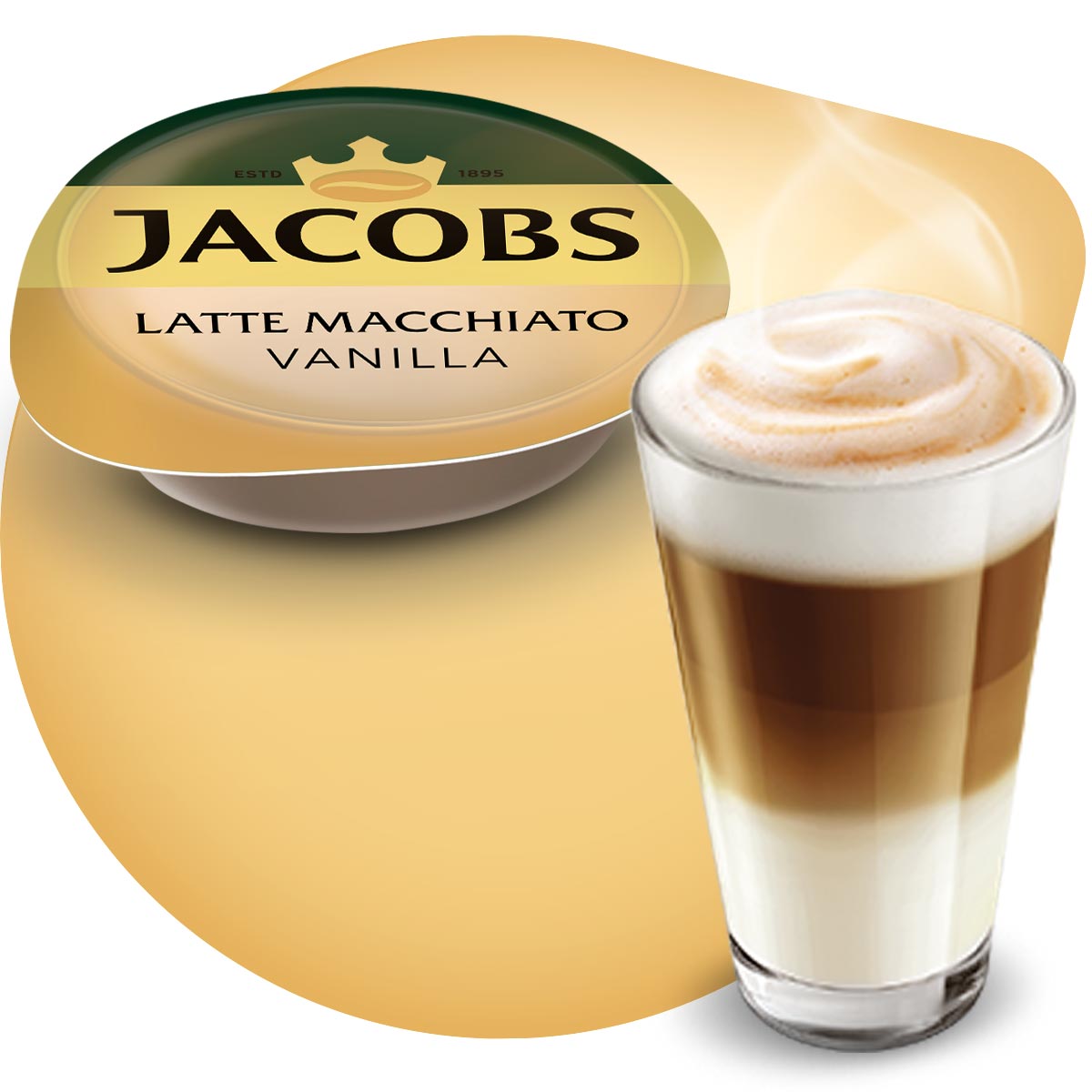 latté macchiato caramel Capsules Tassimo