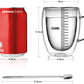1 tasse à café + 1 cuillère Tasse à Café Double Paroi 350ML avec Poignée, pour Macchiato, Verre à Thé, Cappuccino,