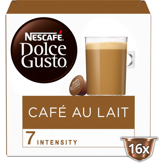 Café au lait Nescafé Dolce Gusto 16 capsules